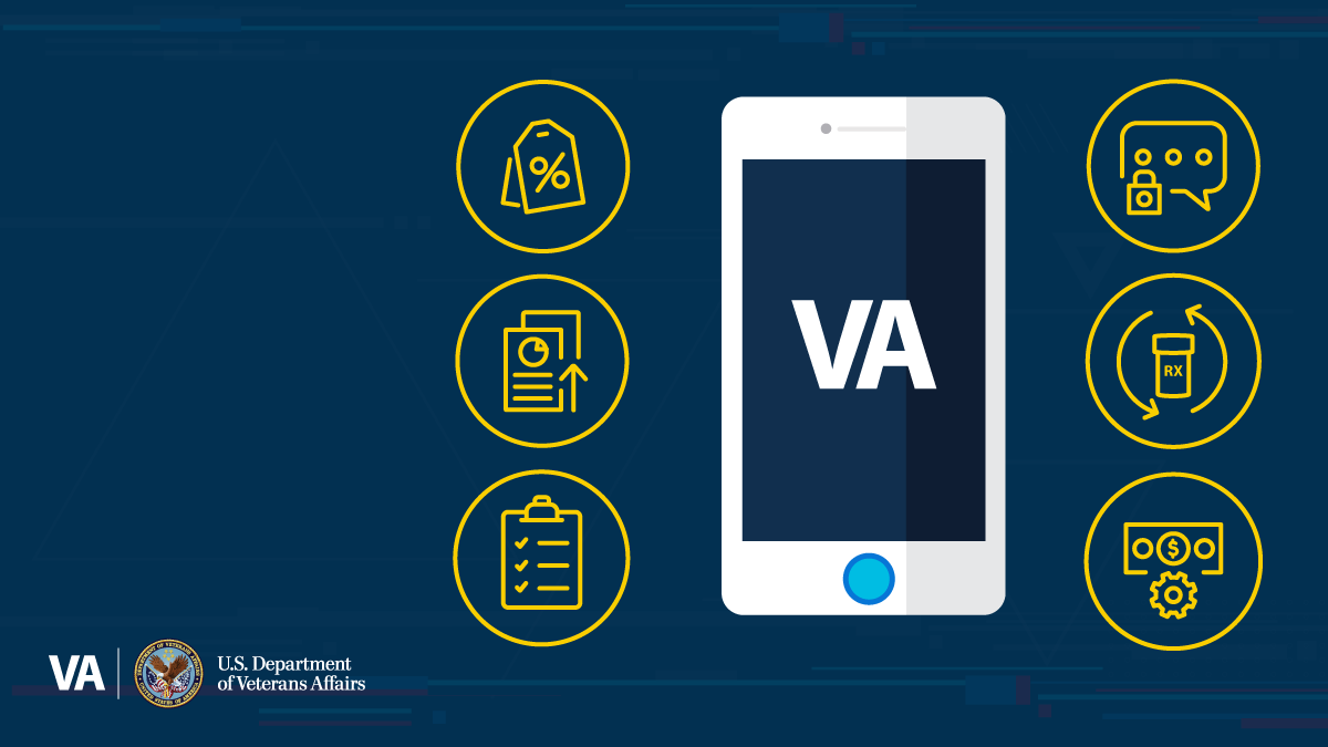 VA HEALTH AND BENEFITS APP Logo for one stop va healthcare pp